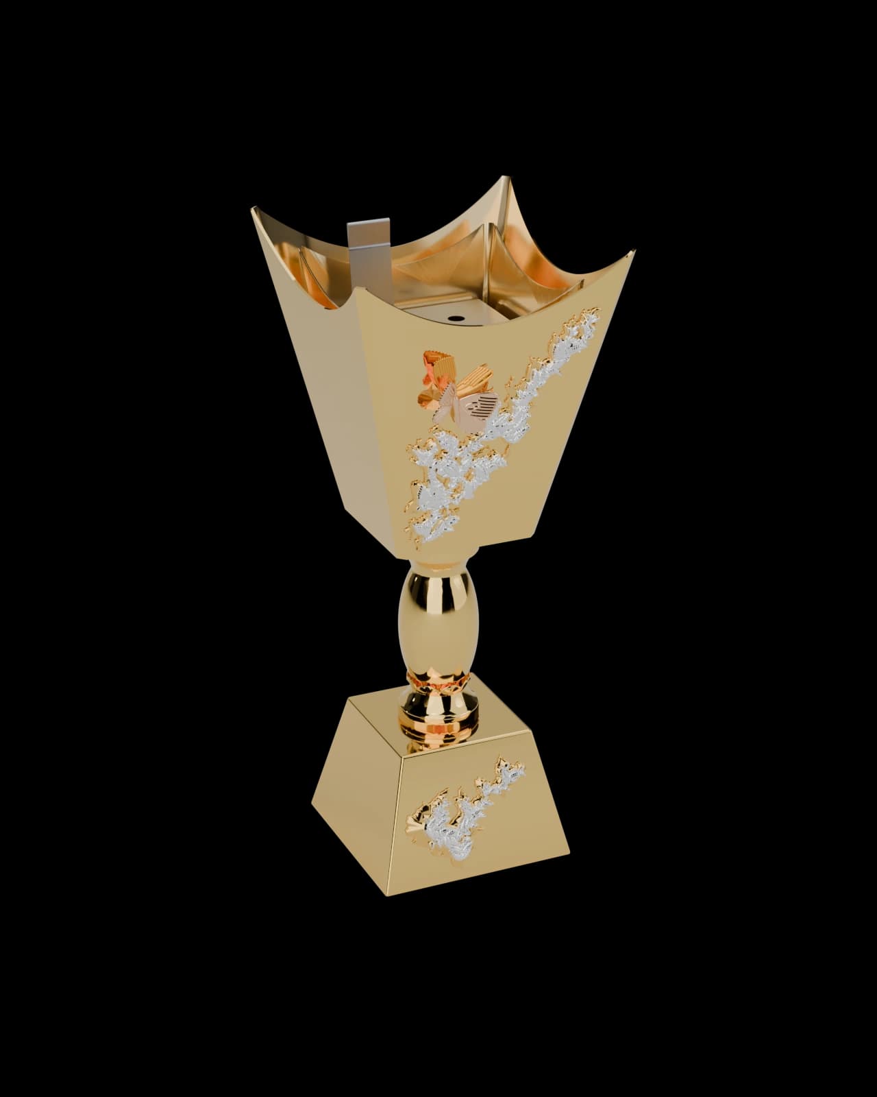 Bakhoor Burner - Pantazelos Flow & Butterflies Mubkhar, cut out on the Gulf Hospitality world colour