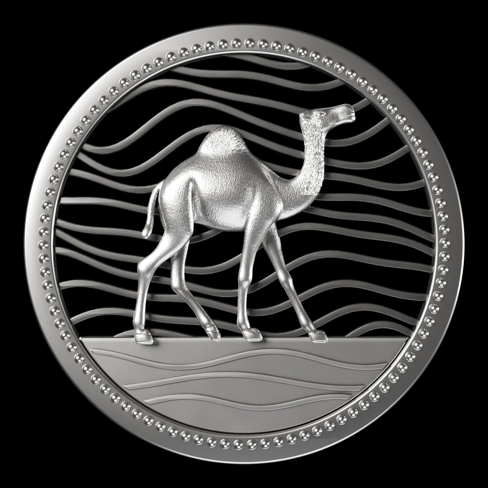 Dubai Coin Series - Nakoda Atelier, cut out on the Nakoda AI Art Gallery world colour
