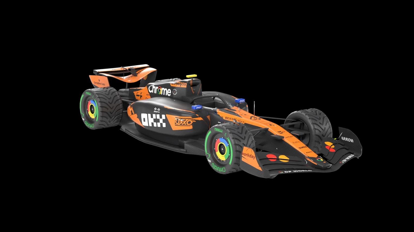 F1 Car Model - Amalgam McLaren MCL39 1:18, cut out on the Collectibles and Awards world colour