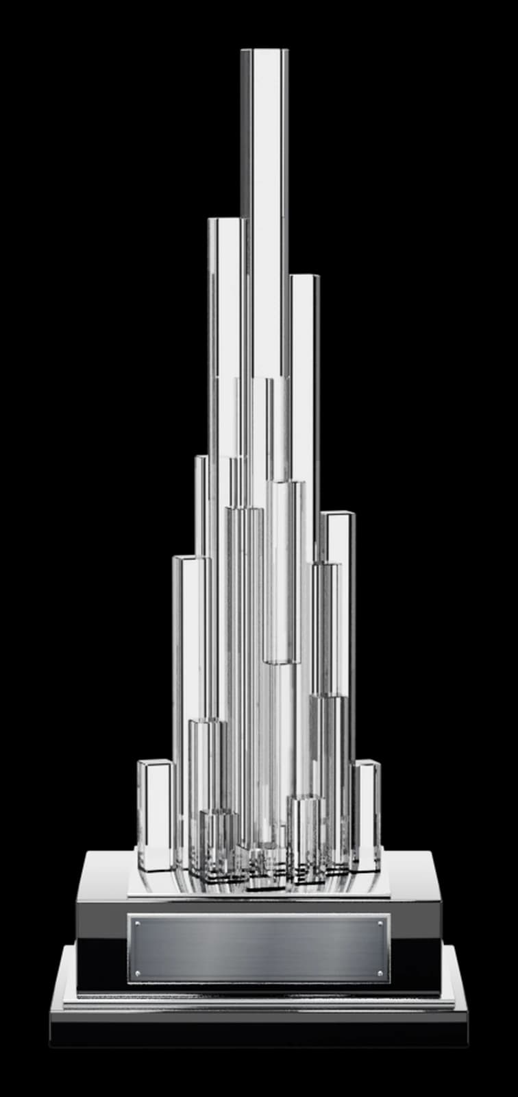 3D Real Estate Trophy, cut out on the Collectibles and Awards world colour