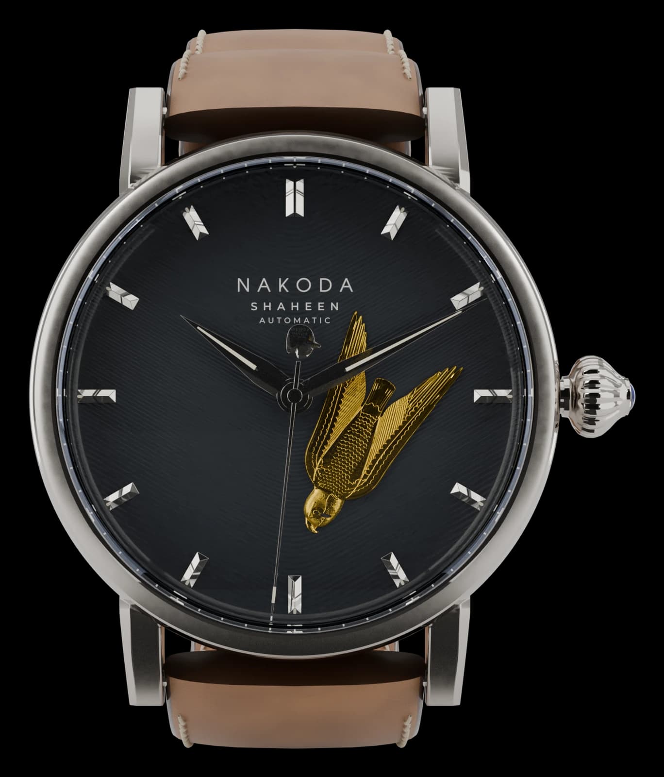 Shaheen Automatic Watch - Nakoda Atelier, cut out on the Nakoda AI Art Gallery world colour